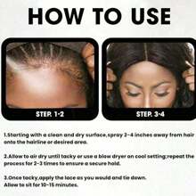 1pc Lace Melting Spray And Holding Spray(120ml), Extreme Hold Melting Spray For Lace Wigs, Glueless, Strong Natural Finishing Hold, Dries Quickly, Wig Melting Spray & Hair Adhesive For Wigs