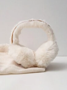 1 Stück bequeme und kuschelige Ohrwärmer für Frauen, faltbar - weich, warm und gemütlich für den Winter | perfekte Wahl für Weihnachten und Thanksgiving - Mehrfarbig - Übersicht 10