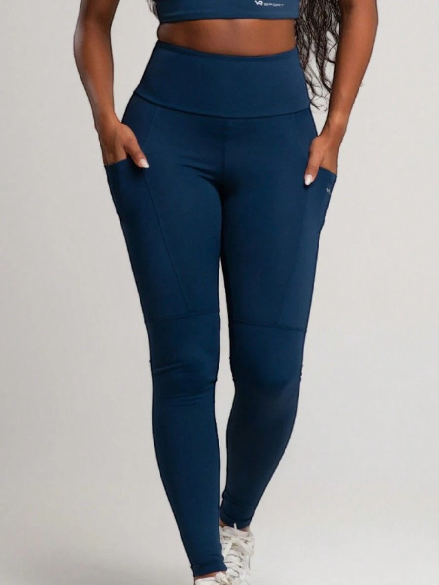 Women Sports Leggings - 藏蓝色 - 查看 1