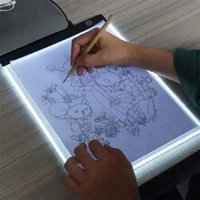 Ultra-Thin A3 Light Tablet LED Brightness Drawing For Diamond Painting, Sketching, Artist Animations - trắng - Xem 5