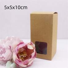 10 pezzi di scatole di carta bianca/kraft/regalo di varie misure da 5/6/7/8/9 cm, scatole per caramelle da matrimonio