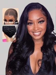 Hair 13x4 Pre-Everything™ Transparent Lace Front Body Wave Wig Real Ear To Ear With Invisi Drawstring Wig Lace Fit Better Frontal Wig Pre Cut Pre Bleached Pre Plucked Lace Wig Ready To Wear Go Unice Wigs For Women