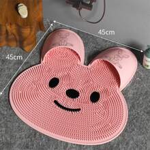 Tapete de massagem para os pés de silicone TPE, 1 peça, tapete antiderrapante para banheiro, esfregão para os pés, decoração para casa e banheiro, decoração de outono, volta às aulas