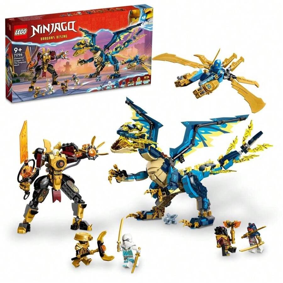 LEGO Ninjago Elemental Dragon Against Empress Mech Building Toy Kids Tv ...