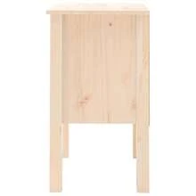 VidaXL Bedside Table 40x35x61.5 Cm Solid Pinewood