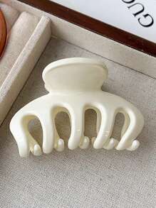 4 قطع/1 قطعة مشابك شعر جميلة ذات لون جيلي براق، باللون الأسود/الأبيض/البنفسجي/الخاكي، بحجم متوسط 6 سم/2.36 بوصة، من البلاستيك خفيف الوزن، متعددة الاستخدامات وأنيقة، مناسبة للاستخدام اليومي والكاجوال والحفلات والتنقل والاستحمام وتصفيف الشعر والمكياج وتنسيق الملابس، مشابك شعر، إكسسوارات شعر للنساء