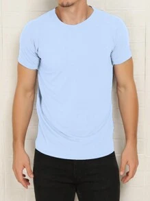 Men T-Shirts & Tanks - 淺藍色 - 查看 3