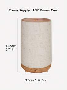 1 Stück Tuch + Holzmaserung Luftbefeuchter mit Aromatherapie Diffuser - Fügt ätherische Öle hinzu, reinigt die Luft und schaltet sich automatisch aus ohne Wasser für eine entspannende Atmosphäre. Perfekt als Dekoration für Zuhause, Zimmer, Schlafzimmer, Büro und Reisegeschenke