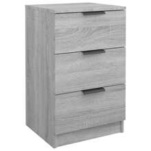 VidaXL Bedside Table Grey Sonoma 40x36x65 Cm