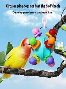 1pc Parrot Chew Toy, Boredom Relief Bite Stick Cage Toy For Medium And Small Sized Parrots, Intellectual Entertainment