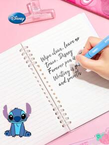 Disney 1pc Disney Officially Licensed Stitch 0.5mm Black Ink Blind Box Pen Random One Stitch Series Push Action Neutral Pen Surprise Box Work Meeting Record Pen Stylish Stationery Touch Comfortable Suitable For Family And Friends Birthday Gift