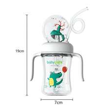 Spill-Proof Tritan Whale Fountain Cup With Soft Flexible Silicone Straw,8 Oz,Perfect For Kids'Drinks-Drinkware,Bottle - 白色 - 查看 7