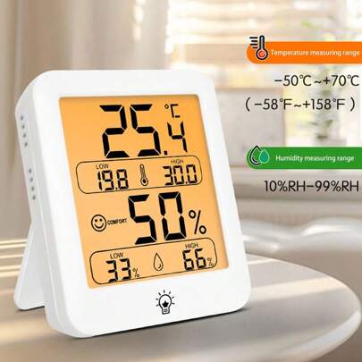 Digital Household Indoor Electronic Digital Thermometer Hygrometer Hygrograph
