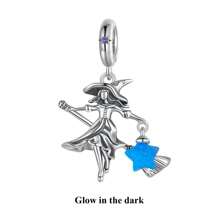 bamoer 1 mặt dây chuyền hình đom đóm và ngôi sao phát sáng trong bóng tối bằng bạc Sterling 925, hạt phát sáng hình mai rùa, thích hợp để làm vòng tay, quà tặng trang sức tự làm. - Bạc - Xem 11