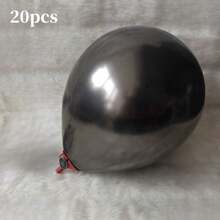 20pcs - 11inch Metallic Shiny Color Latex Balloons, Available In Gold, Silver, Rose Gold, Red And More Colors, Suitable For All Festivals - Multicolor - View 27