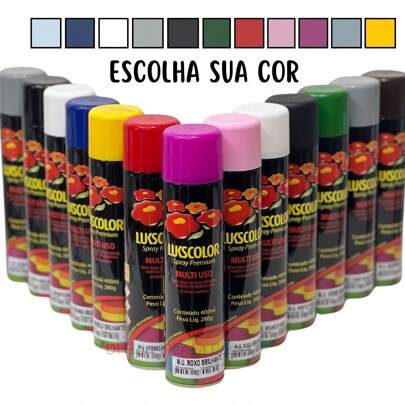 Tinta Spray Multiuso Diversas Cores Lukscolor 400 ml