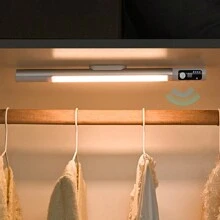 Đèn cảm biến chuyển động trong nhà, Đèn ngủ không dây, Hiển thị thời lượng pin theo thời gian thực, Đèn ngủ không dây, Đèn tủ chạy bằng pin, Sạc USB-C, Tự động tắt - trắng - Xem 1