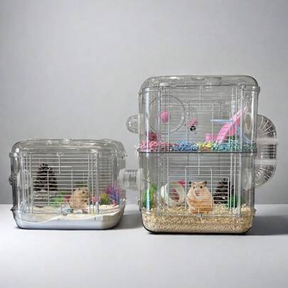 1 件仓鼠笼子松鼠刺猬大鼠栖息地啮齿动物小鼠沙鼠宠物用品|宠物用品|小动物用品