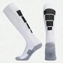 1 Paar dick gepolsterte Terry Hohe Fußball/Fußball Socken, Unisex Sport Socken für Aktivitäten wie Fechten, Reiten, Golf, American Football, Baseball, Skifahren