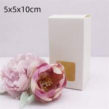 10 pezzi di scatole di carta bianca/kraft/regalo di varie misure da 5/6/7/8/9 cm, scatole per caramelle da matrimonio