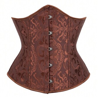 1pc Women's Waist Trainer Corset, Abdominal Slimming Shapewear Women Corset Belt Accessories For Ladies For Dress Western Cowboy Cowgirl Country Wear Vintage Brown Belt Women Corset Belt For Dress, Waist Trainer Waist-Shaping For Waist Slimming And Tummy Control Halloween Costume