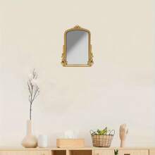 1pc Arched Mirror With Mdf Frame, Suitable For Wall Decoration In Entryway, Fireplace, Bedroom, Living Room, Hallway, Bathroom Best Gifts Birthday Graduation Home Decor Back To School Room Decor School Supplies