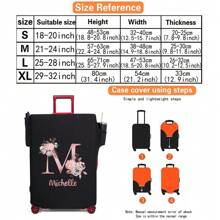 Customized Exclusive New Luggage Cover, Suitable For 18-32 Inch Fashion Bags, Thicker Elastic Dust Bags, Bags, Travel Accessories, Luggage Protection Box - Black - View 5