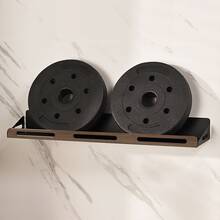 1 pieza Estantería de especias de lujo para cocina, estantería organizadora de baño de madera gruesa montada en la pared, estantería de almacenamiento de uso intensivo - Multicolor - Ver 5