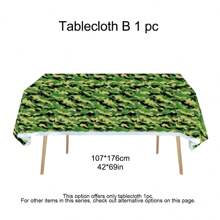 Army Party Decoration, Camo Birthday Party Decorations, Party Decorations, Army Birthday Party Decorations, Army Plastic Tablecloth, Camo Green And Brown Balloons, Camo Flag Pennant Banner, Millitary Party Accessories - Camouflage Party Set - View 15