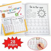 28 Pages ABC Trace Letters: Alphabet Handwriting Practice Workbook For Kids, Preschool Writing Workbook For Pre K, Kindergarten And Kids Ages 3-6, ABC Print Handwriting Book Activity Worksheets - Multicolor - View 13