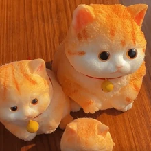 1pc (Suggest Kneading And Squeezing With Bag To Avoid Dirty Hands) Cute Orange Cat Hand-Drawn Squishy Toy, Adorable Design, Stress Relief Anytime Anywhere, Multifunctional Decor For Desk, Living Room, Office, Etc. Perfect Gift For Friends, Family Or Yourself, Add A Little Joy To Your Life, Let This Adorable Orange Cat Accompany You Every Day And Brighten Your Wonderful Moments! - Multicolor - View 8