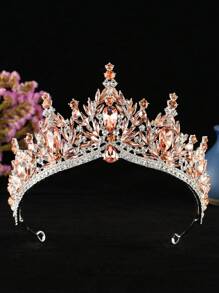 1 Peça Tiara de Noiva Premium com Strass, Adequada para Uso em Casamento, Festa, Aniversário de Mulheres
