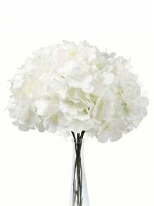 MEHELANY 45支白色绣球花仿真花，带花茎，适用于婚礼中心装饰、家居、花园、婴儿派对、派对用品、花环、新娘捧花、DIY花环、圣诞树装饰、感恩节、万圣节、圣诞节装饰、拱门背景、DIY插花，送给女性和女孩的礼物 - 白色 - 查看 4