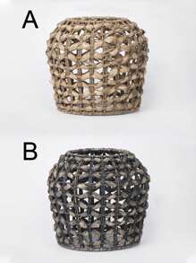 1 pièce Luminaire à suspension moderne de style bohème en corde tressée naturelle, abat-jour en rotin, abat-jour en osier, convient pour la cuisine, le restaurant et le hall d'entrée, ainsi que les lustres, lampes de table et lampadaires (sans fils). Meilleurs cadeaux - Multicolore - Voir 2