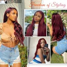 Clip In Human Hair Extensions Burgundy Wine Red 99J Hair Straight Real Human Hair Extensions Clip In 140g 20 Inch Red Clip In Extensions Virgin Hair Extensions 8PCS