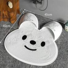 Tapete de massagem para os pés de silicone TPE, 1 peça, tapete antiderrapante para banheiro, esfregão para os pés, decoração para casa e banheiro, decoração de outono, volta às aulas