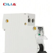 CILIA CILIA Interruttore automatico miniaturizzato 4 pezzi, DPN 1P+N 220V 1 modulo, 4,5KA 30MA C6/10/16/20/25/32