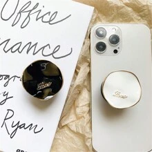 1 Pieza Soporte simple de metal para teléfono móvil con sensor avanzado, con AMOR, retráctil, estable y compatible con iPhone y Android. Regalo para cumpleaños, familia y amigos. Accesorios para teléfono, agarre y soporte para teléfono.