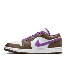 Nike Air Jordan 1 Low Purple Mocha 553558-215 Men's Fashion Sneaker New - Brown - View 3