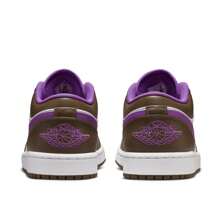 Nike Air Jordan 1 Low Purple Mocha 553558-215 Men's Fashion Sneaker New - Brown - View 6