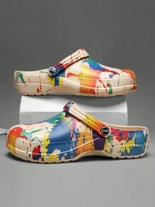 夏季透氣中空鞋，男士偽裝休閒涼鞋，適用於戶外活動 - 卡其色 - 查看 3