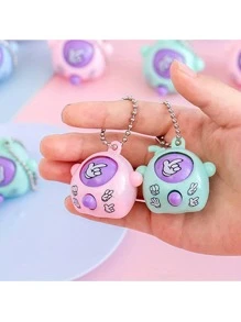 1/5/10 件 - 石头剪刀布钥匙扣 - 塑料互动手指游戏吊坠、生日快乐派对礼物、可爱玩具、圣诞节和万圣节新奇礼物 [随机发货]