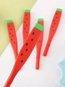 10/5/2pcs Watermelon Shaped Gel PenSchool Supplies