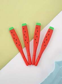 10/5/2pcs Watermelon Shaped Gel PenSchool Supplies