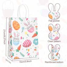 Happy Easter Paper Gift Bags Colorful Easter Egg Bunny Rabbit Chick Party Favor Bags With Handles Bags For Spring Birthday Supplies Easter Easter Decorations Easter Decor Easter Gifts Easter Bags