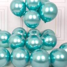 20pcs - 11inch Metallic Shiny Color Latex Balloons, Available In Gold, Silver, Rose Gold, Red And More Colors, Suitable For All Festivals - Multicolor - View 23
