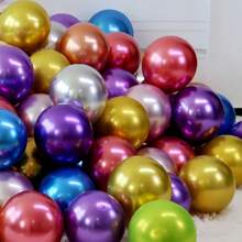 20pcs - 11inch Metallic Shiny Color Latex Balloons, Available In Gold, Silver, Rose Gold, Red And More Colors, Suitable For All Festivals - Multicolor - View 14