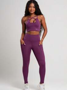 Women Sports Tees & Tanks - Burdeos - Ver 4