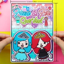 Toca Life Frozen Girls' Friend Book DIY Craft Making Kit, Need Handcrafting Cutting
