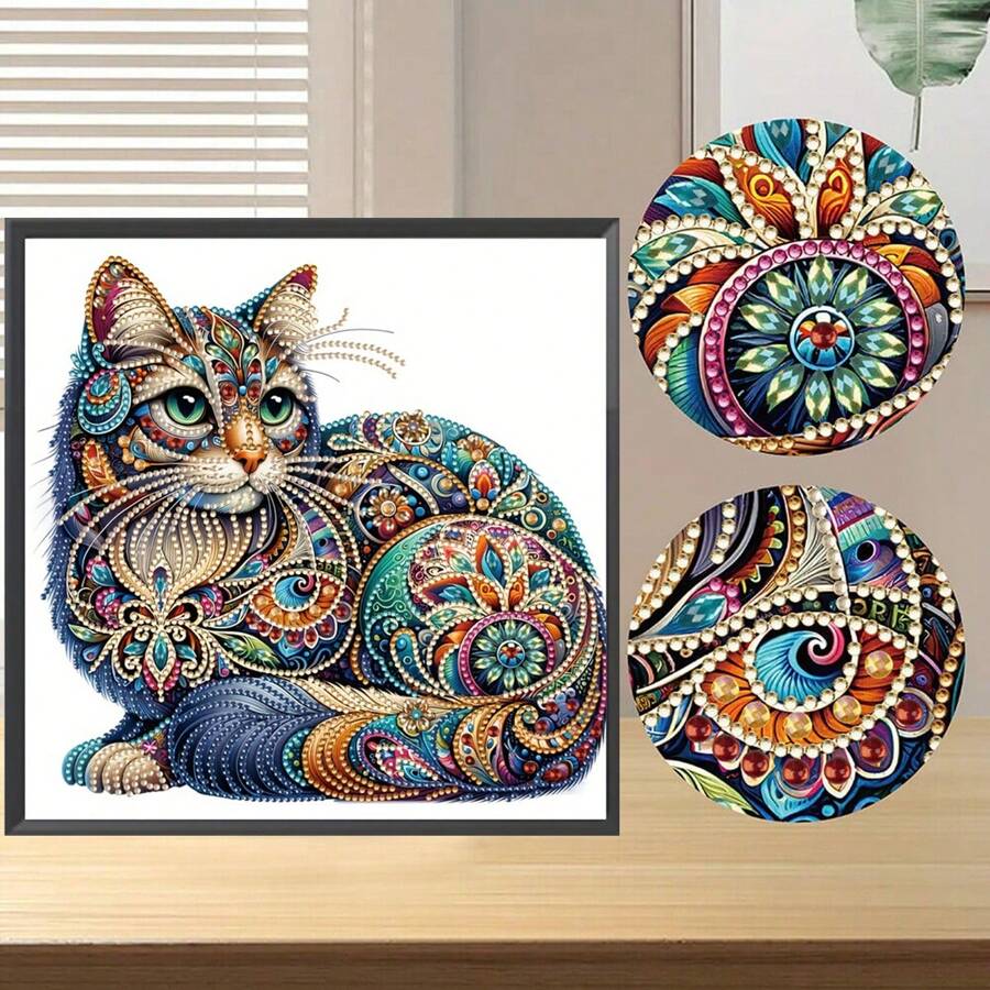 1pc DIY Diamond Desktop Ornament,5D Shape Embellished Diamond Painting ...